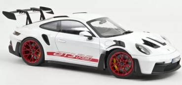 127530	Porsche 911 GT3 RS 2022 Weiß & Pyro rot	1:12