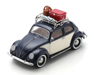 450728800	VW Beetle Summer Holidays with roof rack, camping gear	1:43