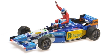 510950601	BENETTON RENAULT B195 – MICHAEL SCHUMACHER – CANADIAN GP 1995 (W/FIGURINE ALESI)	1:18