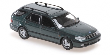 940170811  SAAB 9-5 BREAK – 1999 – DARK GREEN METALLIC 1:43