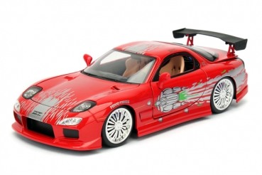 253203033 Dom's Mazda RX-7 Red Fast and Furious 1:24