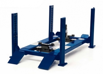 12884 Four Post Lift - Blue 1:18