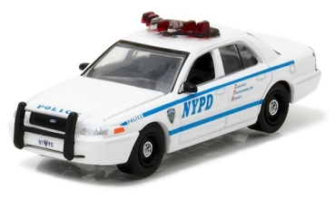 42771	2011 Ford Crown Victoria Police New York City Police Dept (NYPD) with NYPD Squad Number Decal Sheet	1:64