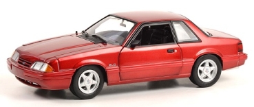 19003	1993 Ford Mustang LX 5.0 - Electric Red with Black Interior	1:18