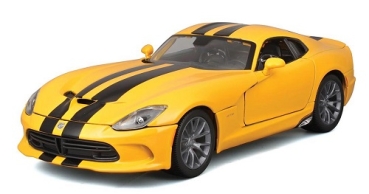 31128Y	Dodge Viper SRT GTS 2013 Yellow w/ Blk Stripes	1:18