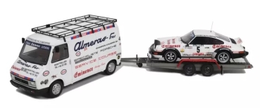 OT374	SET: Citroën C35 + Trailer + Porsche 911 SC GR.4 #5 Therier Rallye de Portugal 1981	1:18