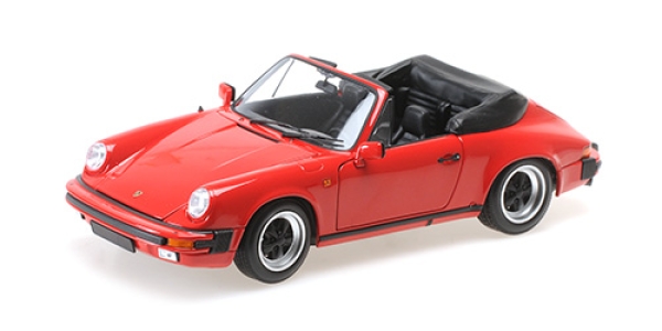 100063030	PORSCHE 911 CARRERA CABRIOLET 3.2 – 1983 – RED	1:18