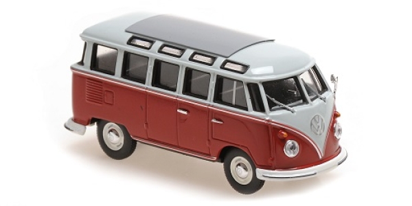 940052301	VOLKSWAGEN SAMBA BUS – 1961 – GREY/RED	1:43